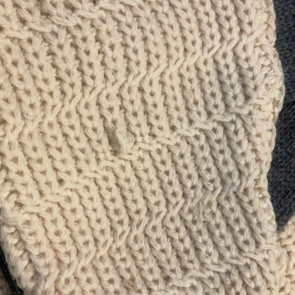 VINTAGE 50s 60s Wool Knit Cardigan Sweater napolean Coin Button Himalaya M - Picture 10 of 10